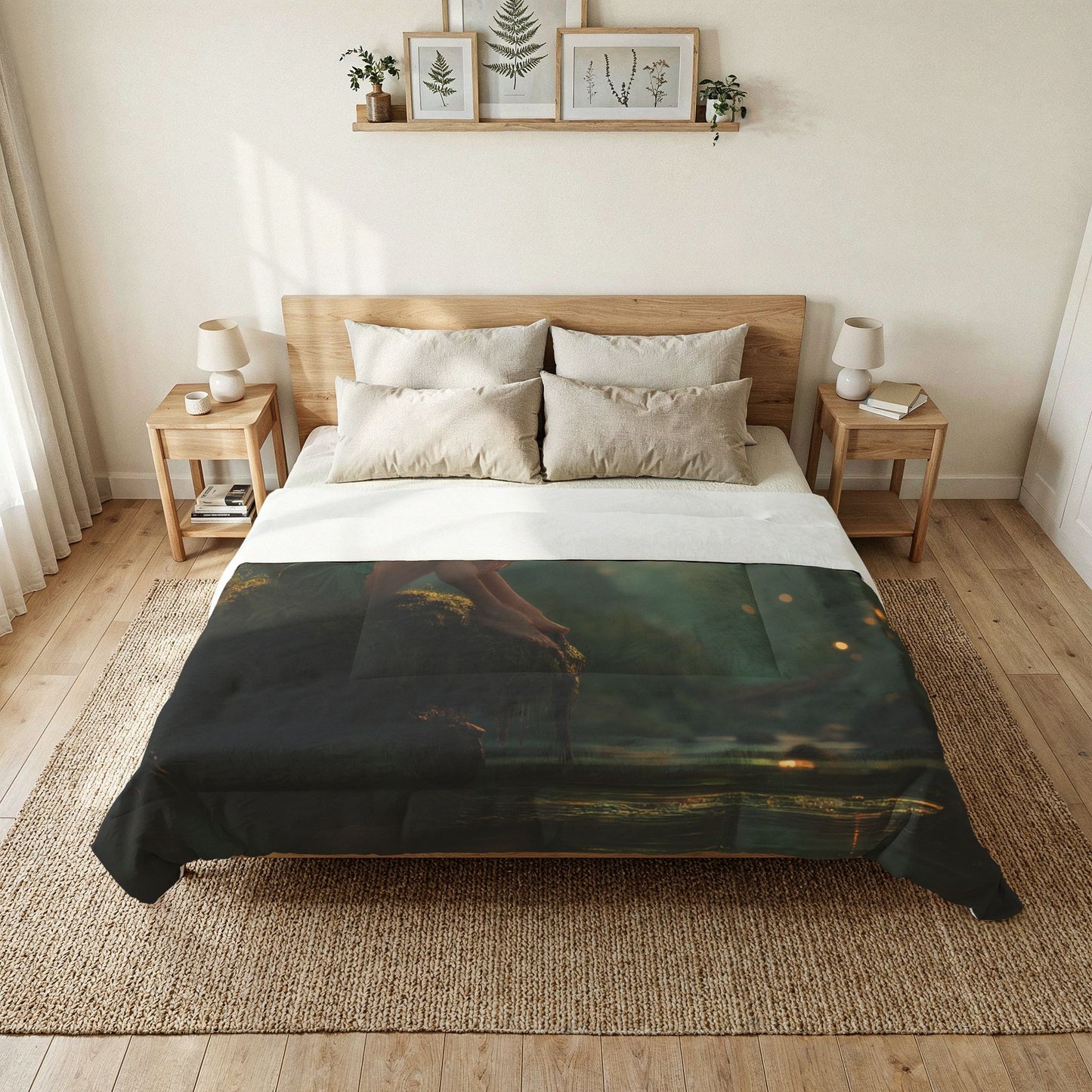 Forest Fairy Cotton Comforter – Mossy Bank Twilight Rest