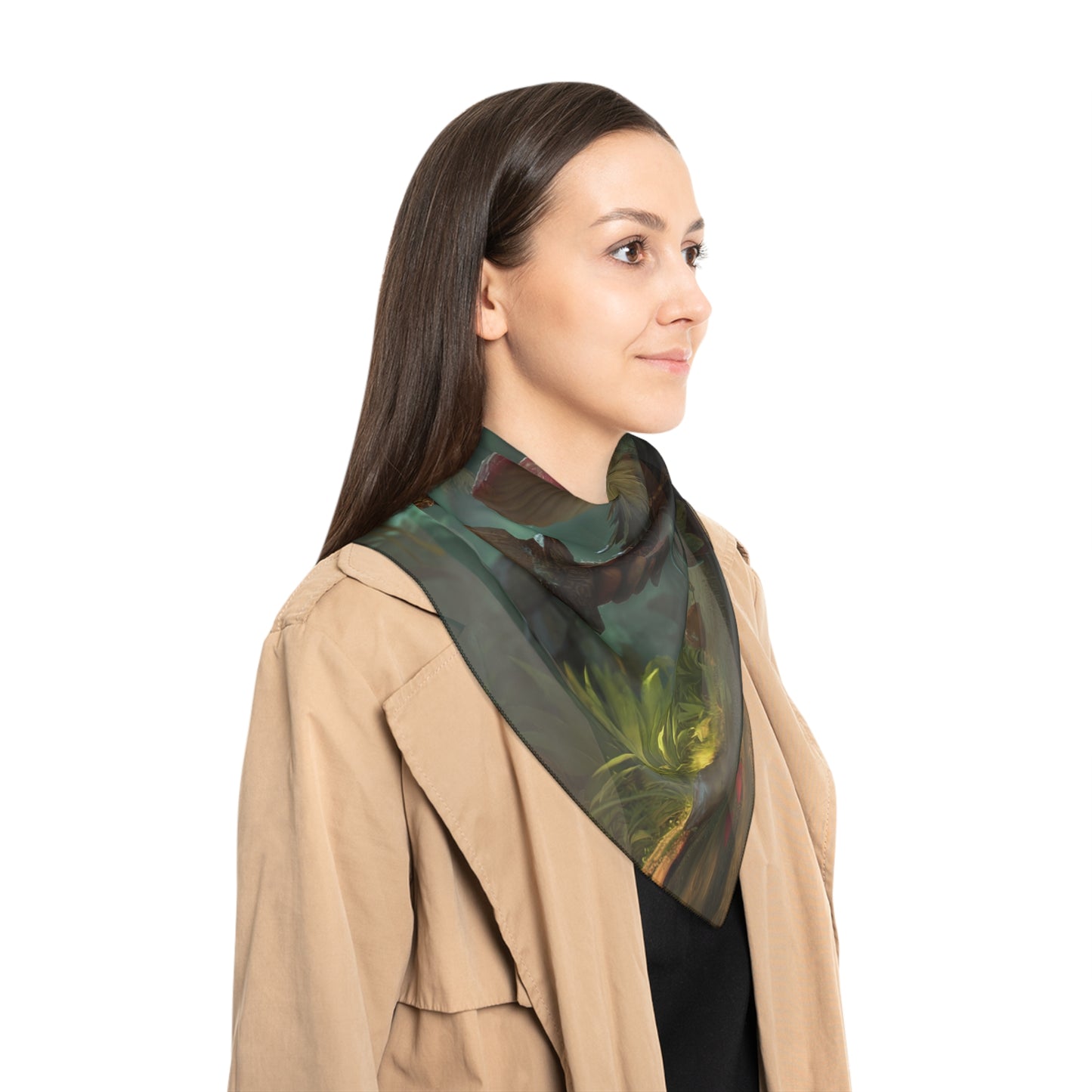 Mushroom Knight Poly Scarf – Sunlit Jungle Guardian