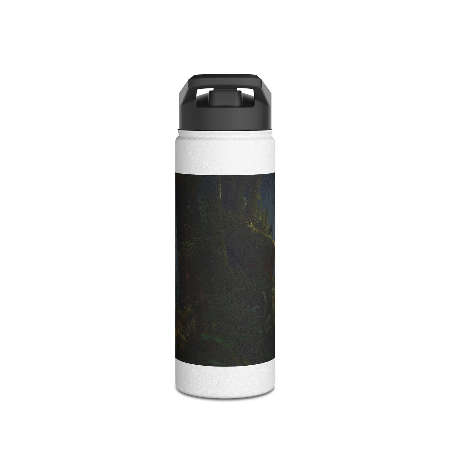 Lungs of the Forest Stainless Steel Water Bottle, Standard Lid – Breath of Ancient Canopy