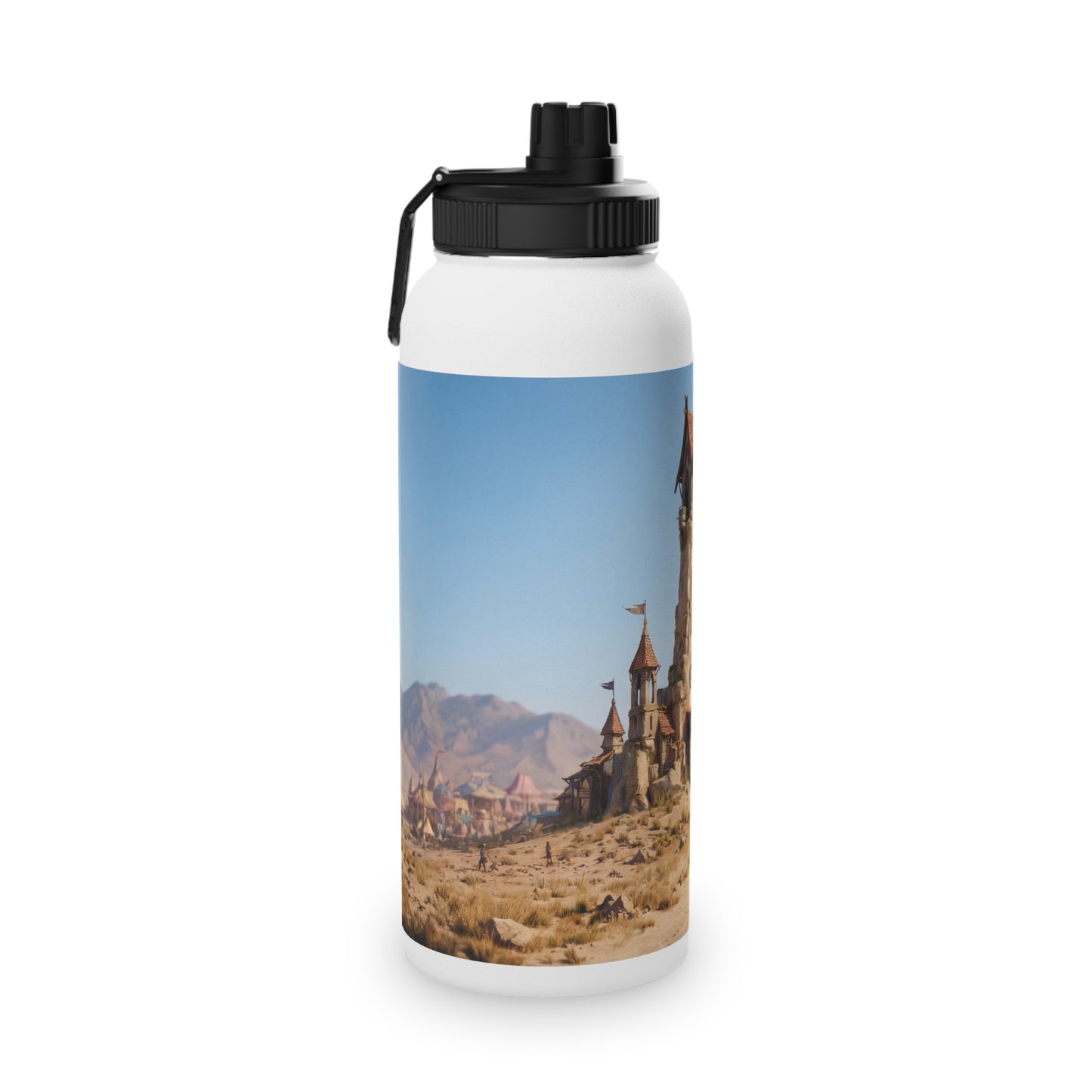 Desert Citadel Water Bottle – Sun-Kissed Oasis Gateway