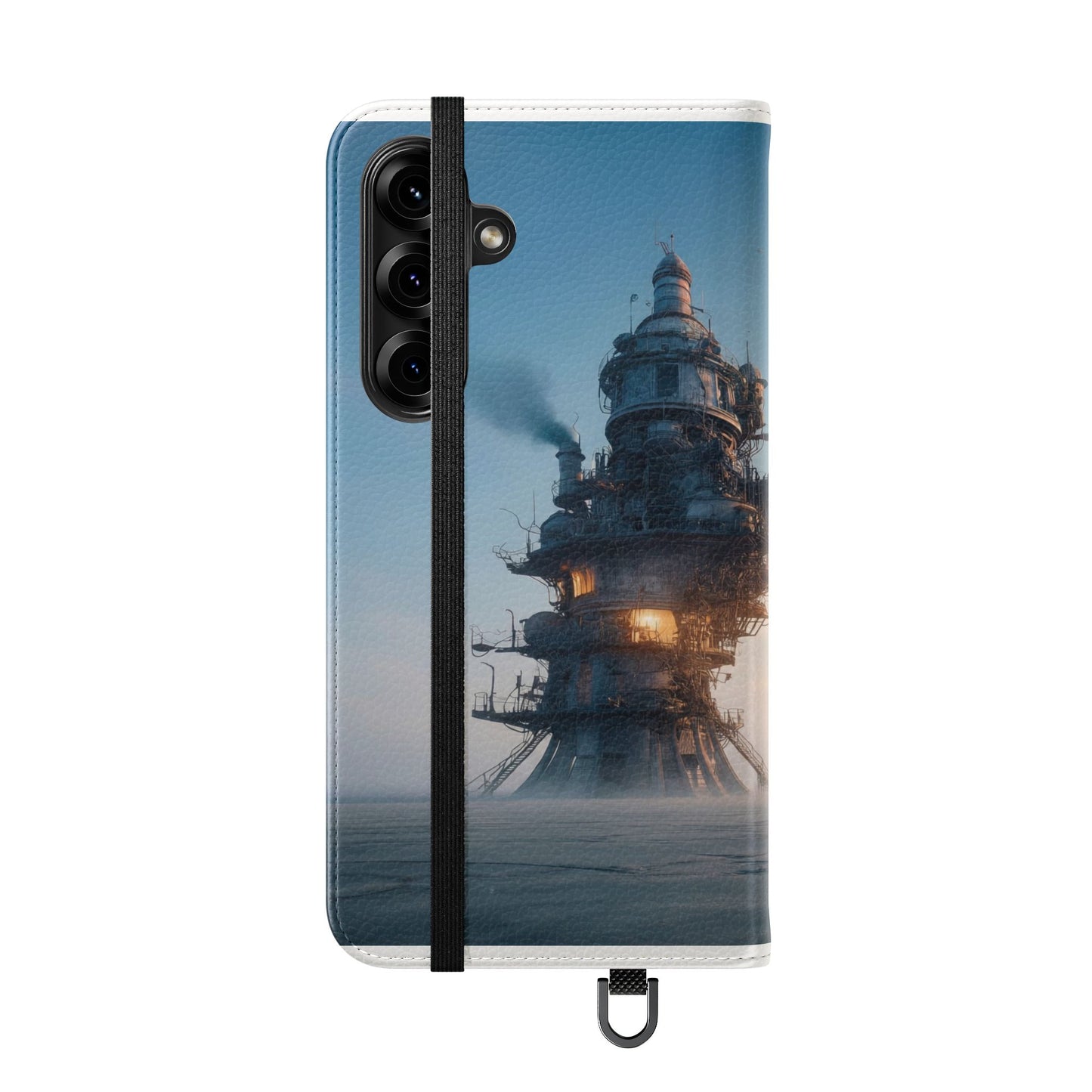 Steam-Stack Tower Flip Cases – Industrial Dawn Sentinel