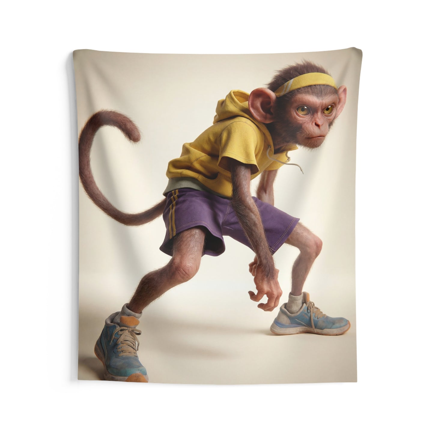 Athletic Monkey Indoor Wall Tapestries – Ready to Sprint Through Your Space