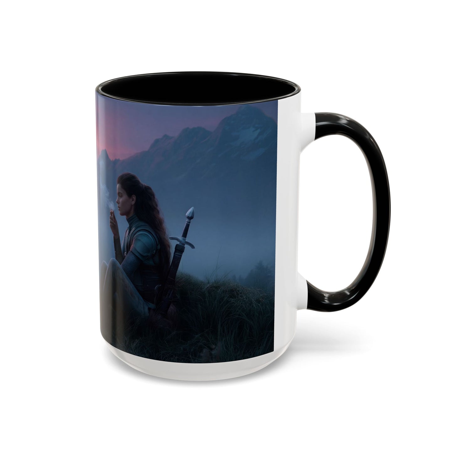 Sentinel and Dragon Accent Coffee Mug (11, 15oz) – Twilight Summit Rest