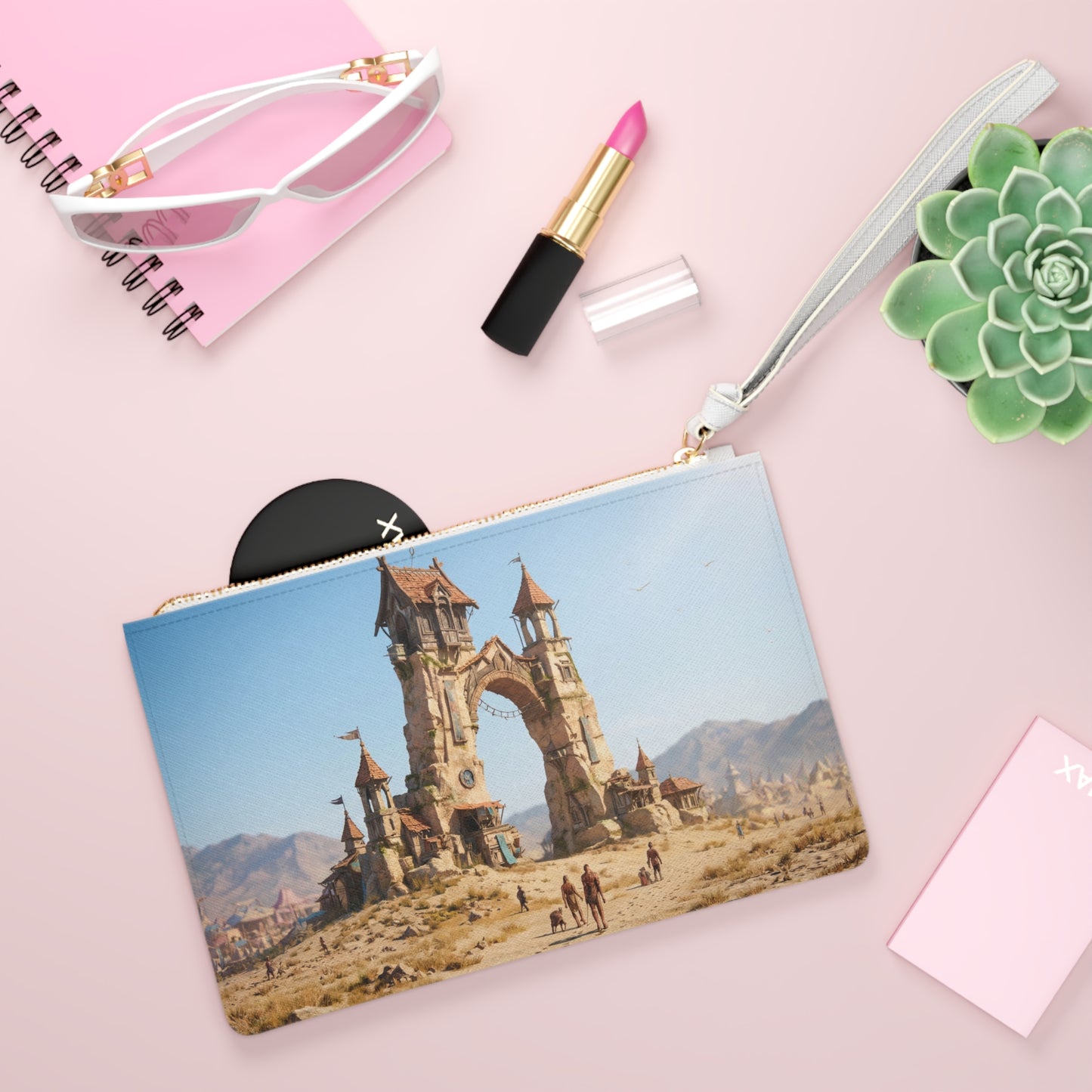Desert Citadel Clutch Bag – Sun-Swept Ruins of the Forgotten Gate