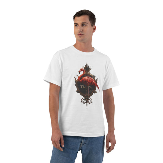 Regal Flamingo The Ritz Tee – Velvet Crimson & Antique Gold Ornate Frame