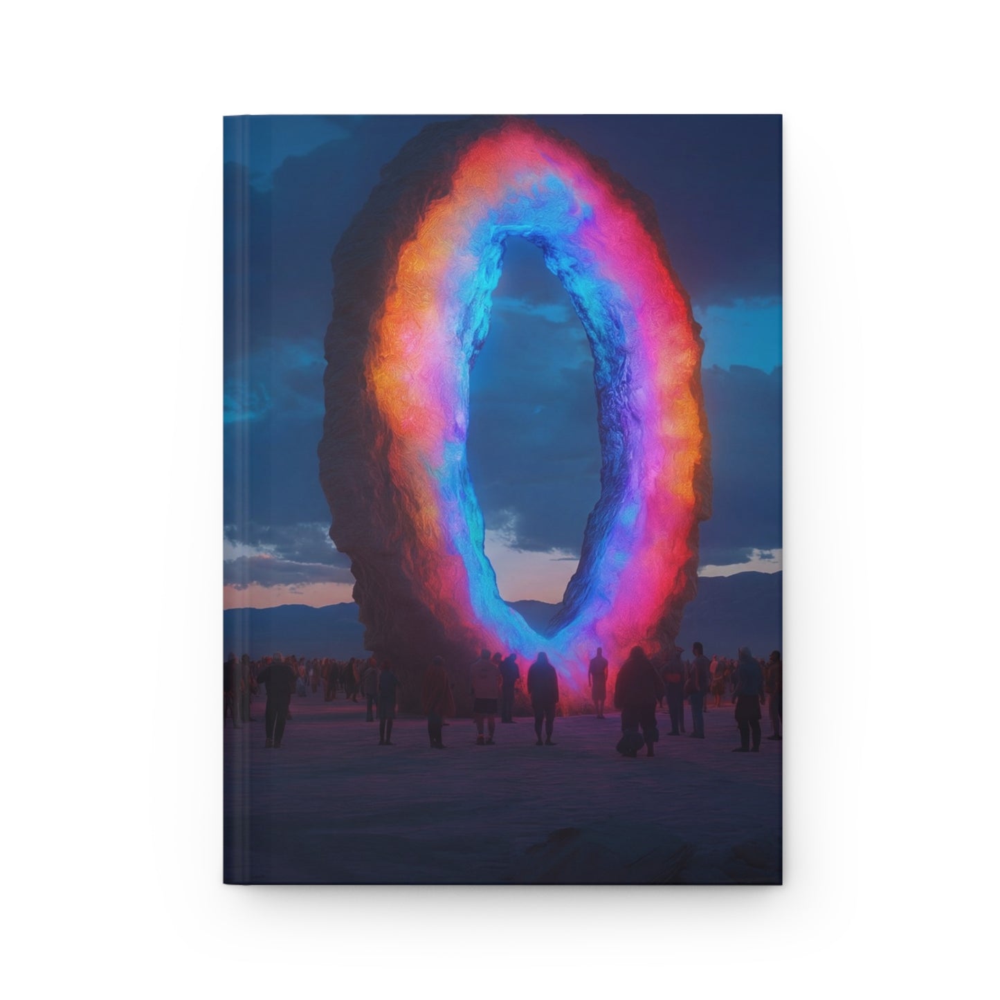 Celestial Portal Hardcover Journal Matte – Glow of the Infinite Ring