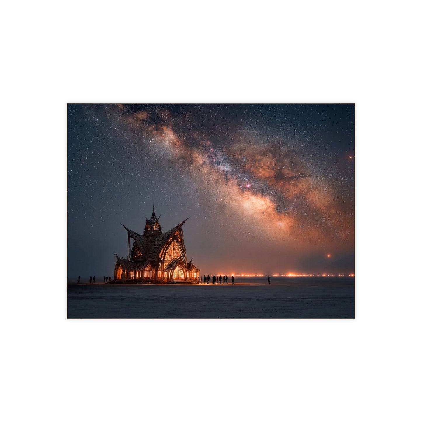 Starlit Cathedral Ceramic Photo Tile – Awe Beneath the Milky Way