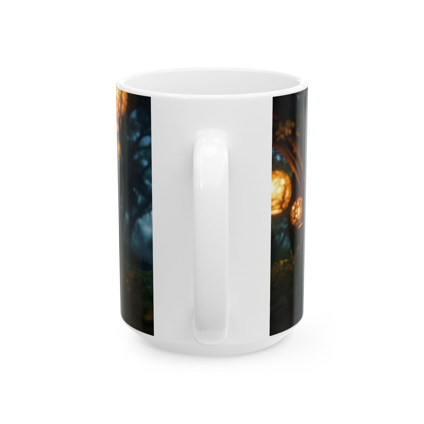 Luminary Grove Ceramic Mug – Golden Lantern Pathway