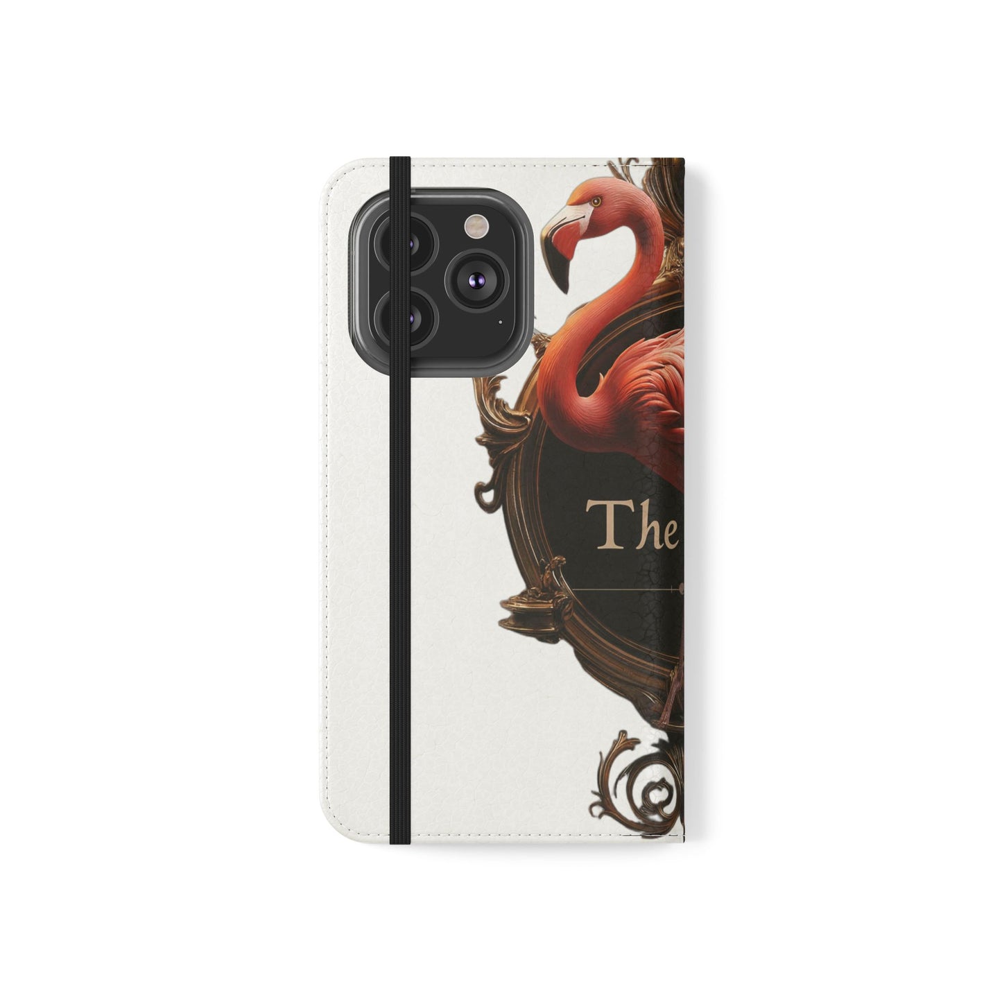 The Ritz Flamingo Flip Cases – Gilded Ornate Frame Art Design