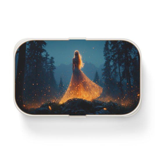 Starlight Weaver Bento Lunch Box – Glowing Forest Twilight
