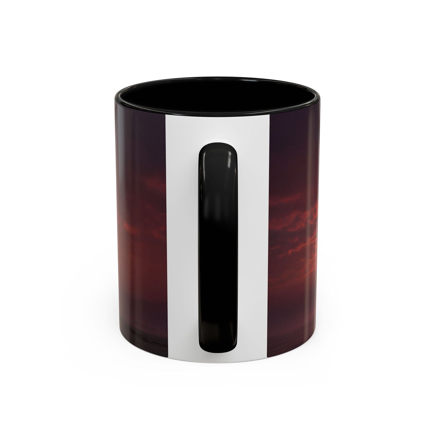 Twilight Stairway Accent Coffee Mug (11, 15oz) – Crimson Moonlit Ascension