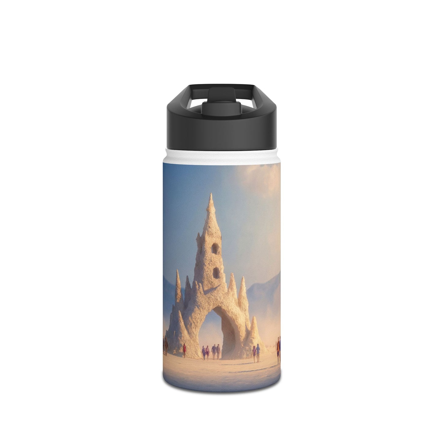 Desert Cathedral Water Bottle – Sunlit Sandstone Sanctuary