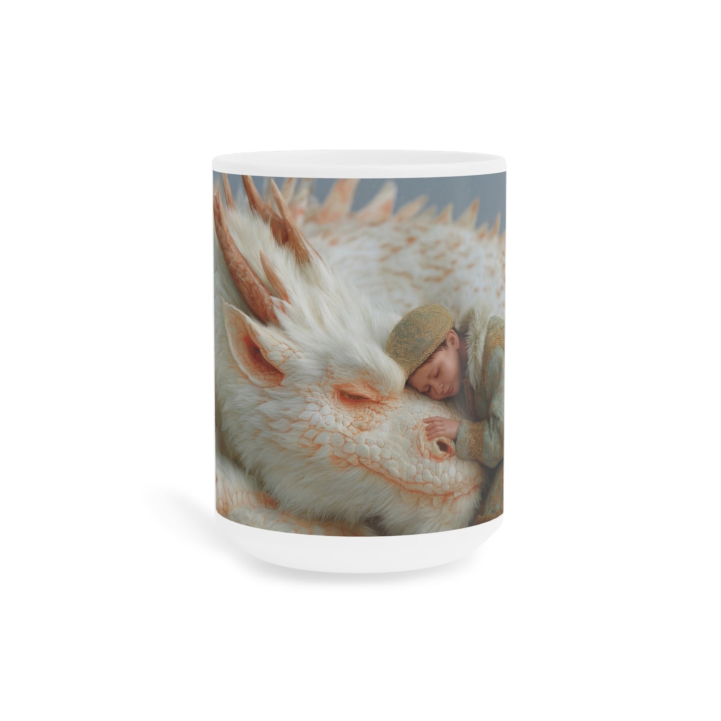 Child and White Dragon Ceramic Mugs (11oz\15oz\20oz) – Snowbound Whispers of Trust