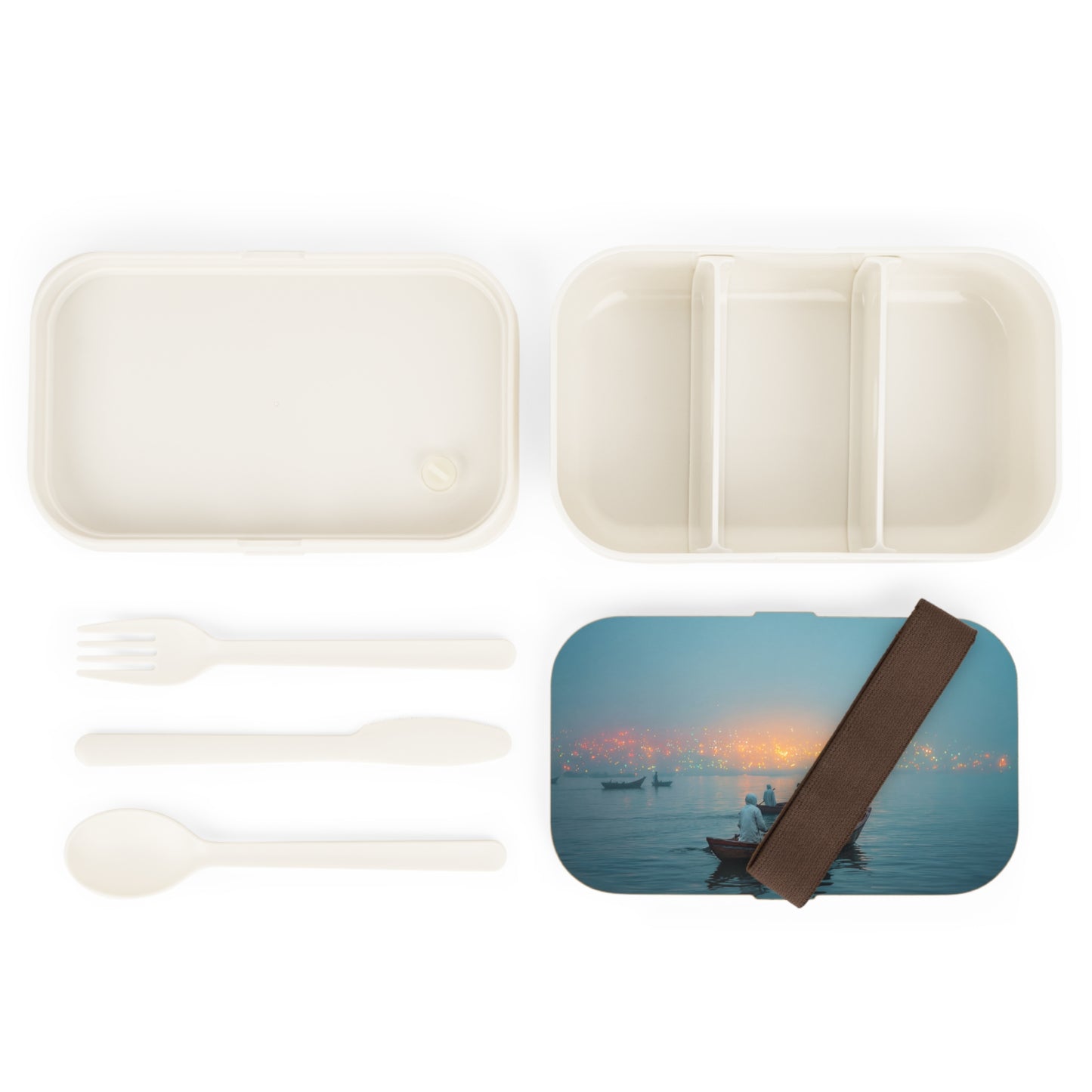 Misty River Rowboat Bento Lunch Box – Lanterns of the Distant Shore