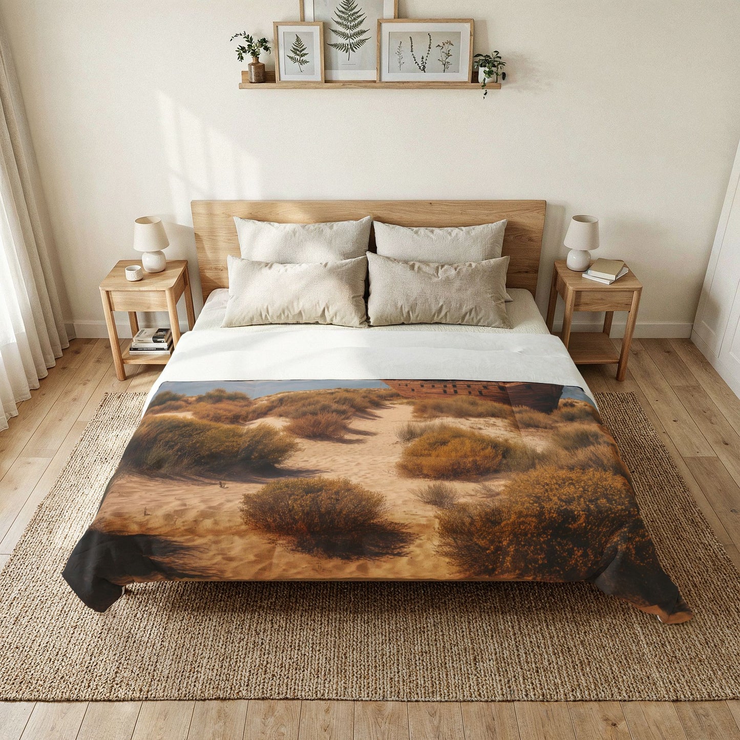Desert Shipwreck Cotton Comforter – Sun-Baked Galleon Sandscape