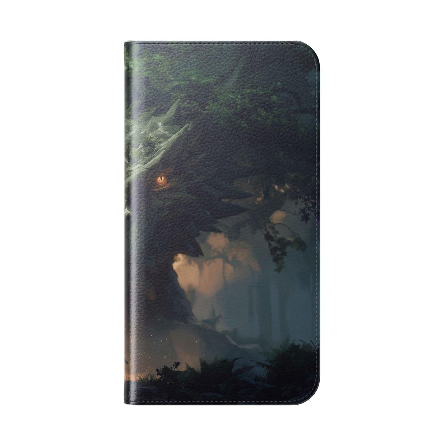 Guardian Beast Flip Cases – Moss-Clad Titan Facing the Wanderer