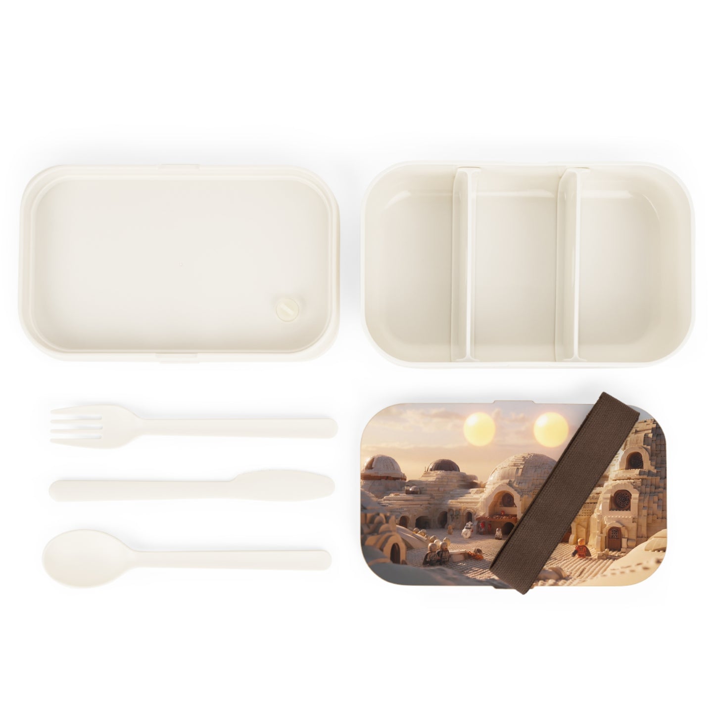 LEGO Tatooine Bento Lunch Box – Sunset Dunescape of Sand and Stars