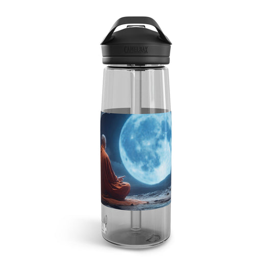 Moonlit Meditation Monk CamelBak Eddy® Water Bottle, 20oz\25oz – Stillness Under the Celestial Eye