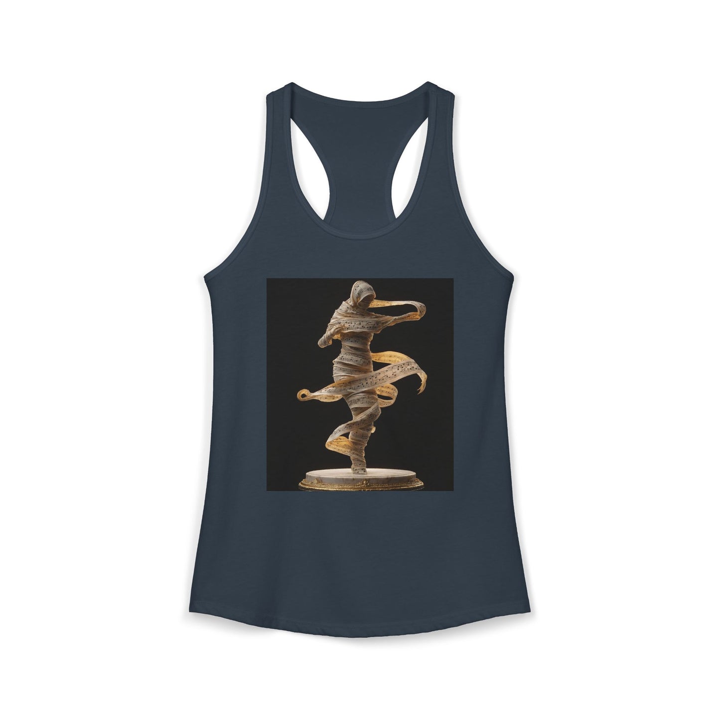 Ethereal Music Muse Racerback Tank – Golden Score Whirlwind Art