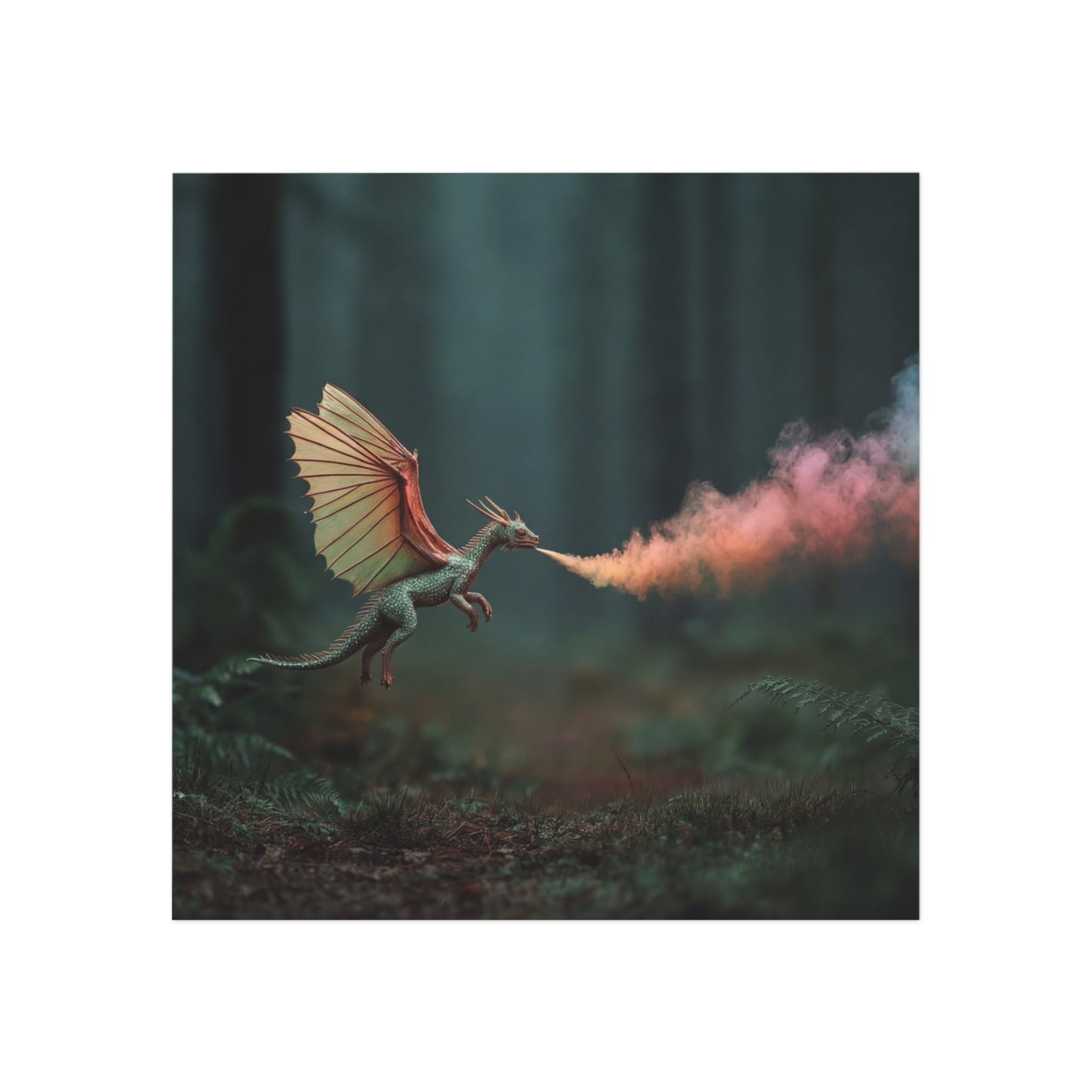 Forest Dragon Smoke Magnet – Twilight Fire Breath Dreamscape