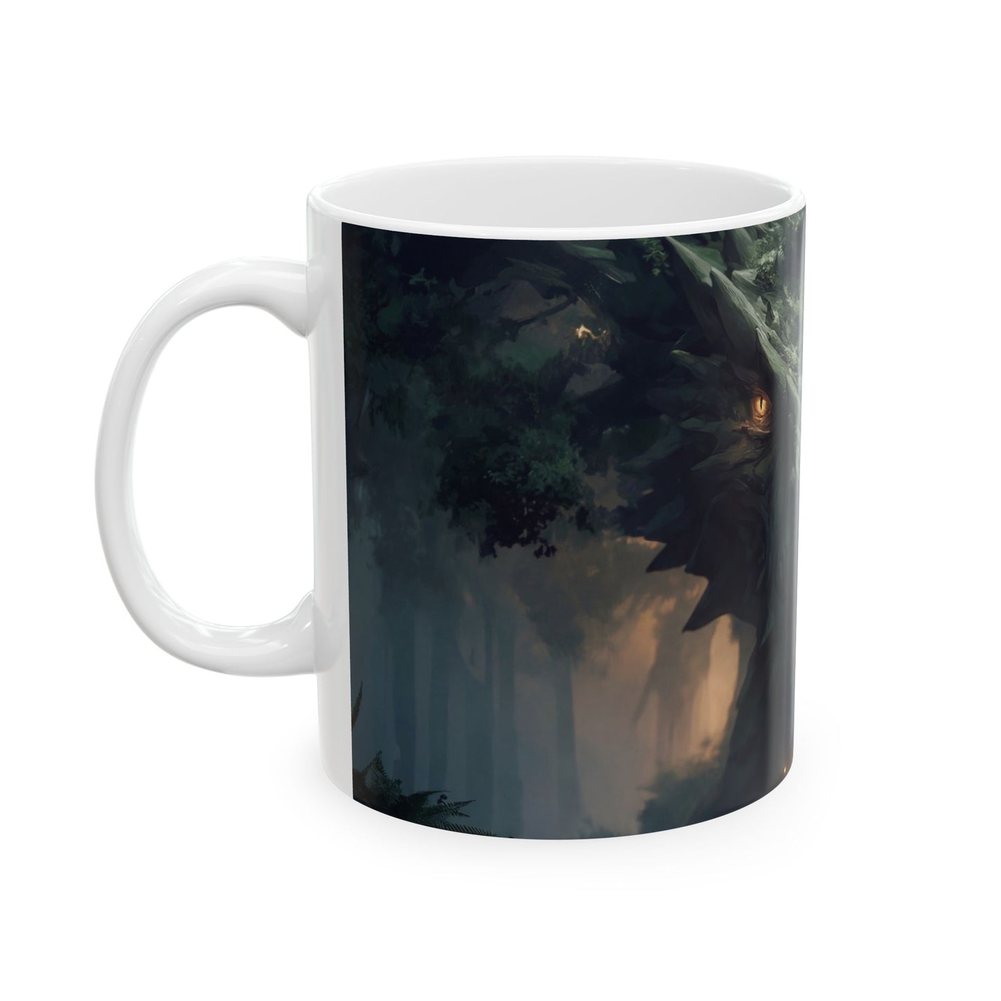 Ancient Forest Dragon Ceramic Mug – Whispering Grove Encounter