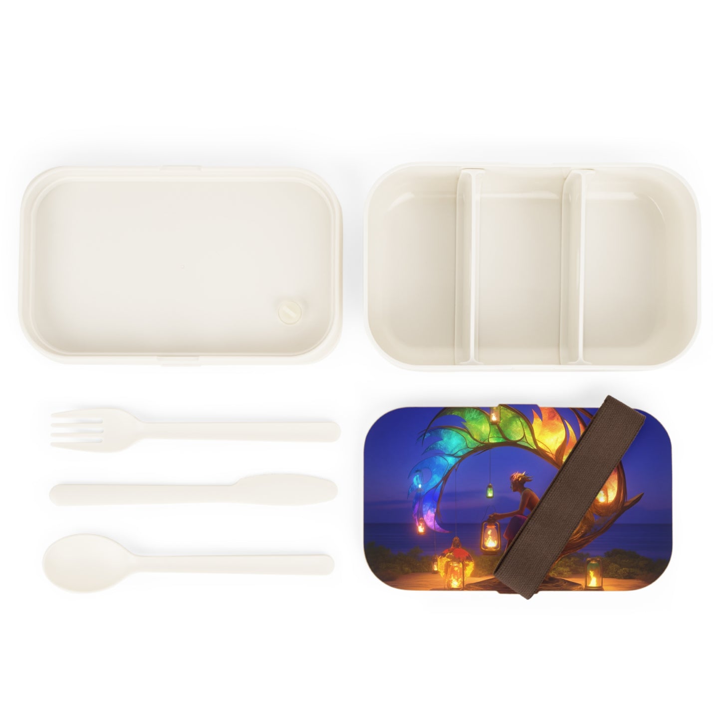 Luminous Phoenix Arch Bento Lunch Box – Sunset Sanctuary for the Soul