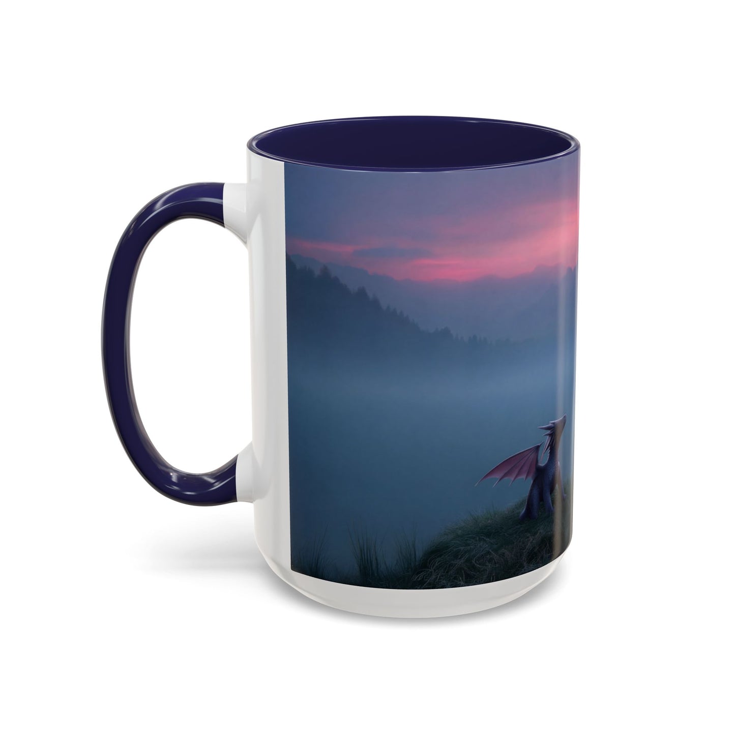 Sentinel and Dragon Accent Coffee Mug (11, 15oz) – Twilight Summit Rest