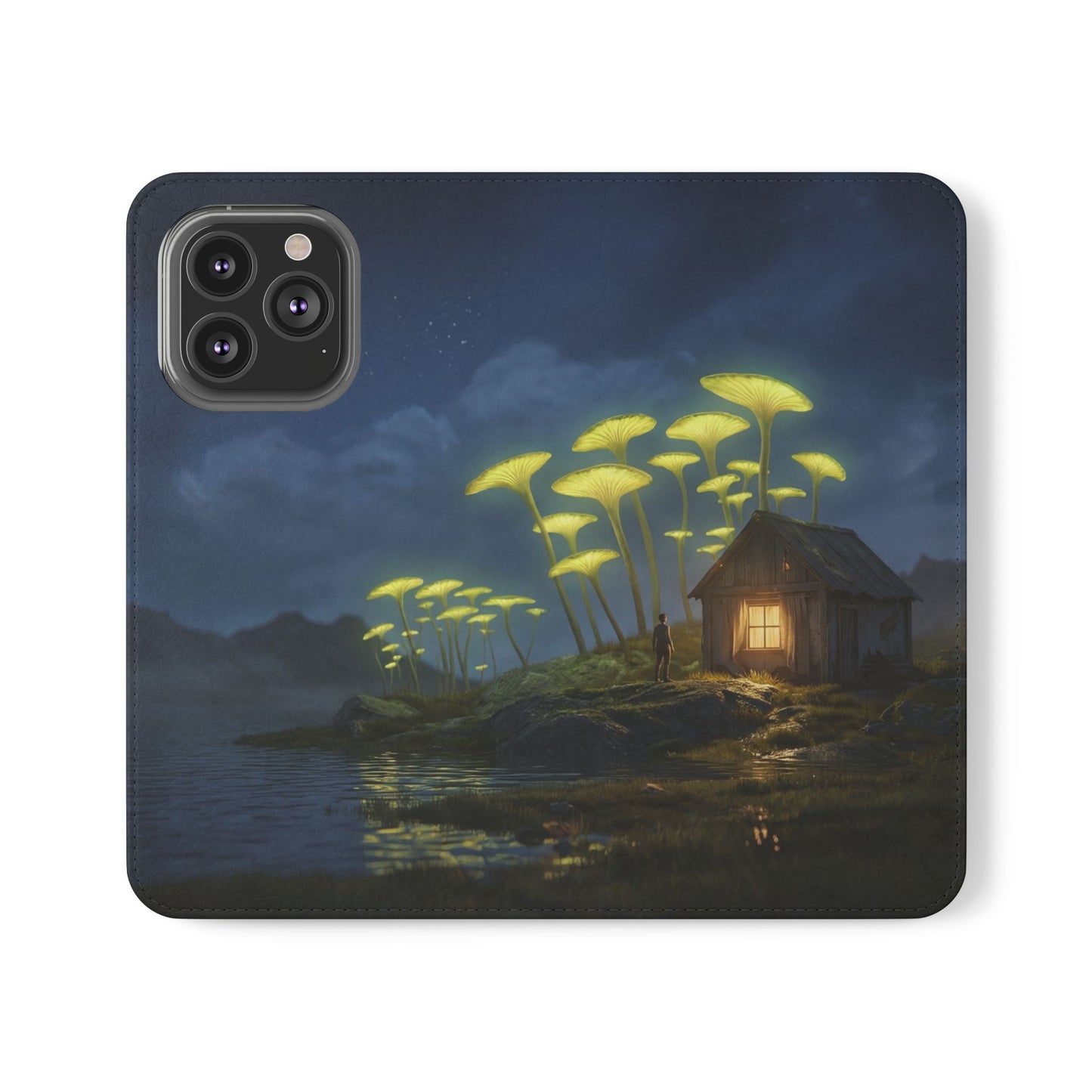 Glowing Mushroom Cottage Flip Cases – Whispering Grove Nightlight