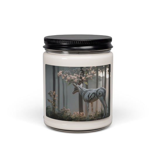 Botanical Stag Scented Soy Candle, 9oz – Whispers of the Living Machine