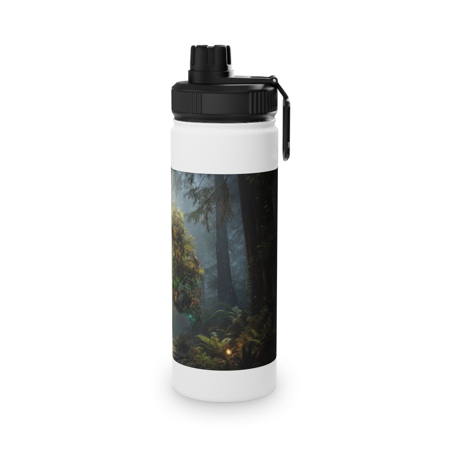 Lungs of the Forest Stainless Steel Water Bottle, Sports Lid – Breath of Ancient Canopy