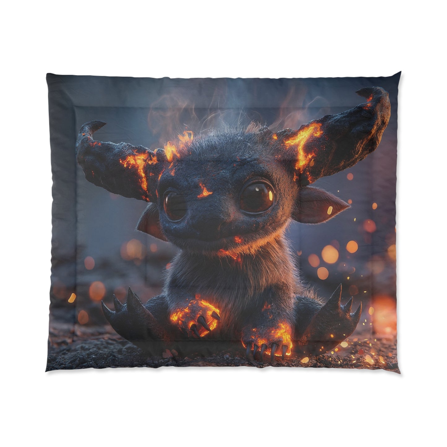 Lava-Clawed Beastling Comforter – Fiery Ember Guardian