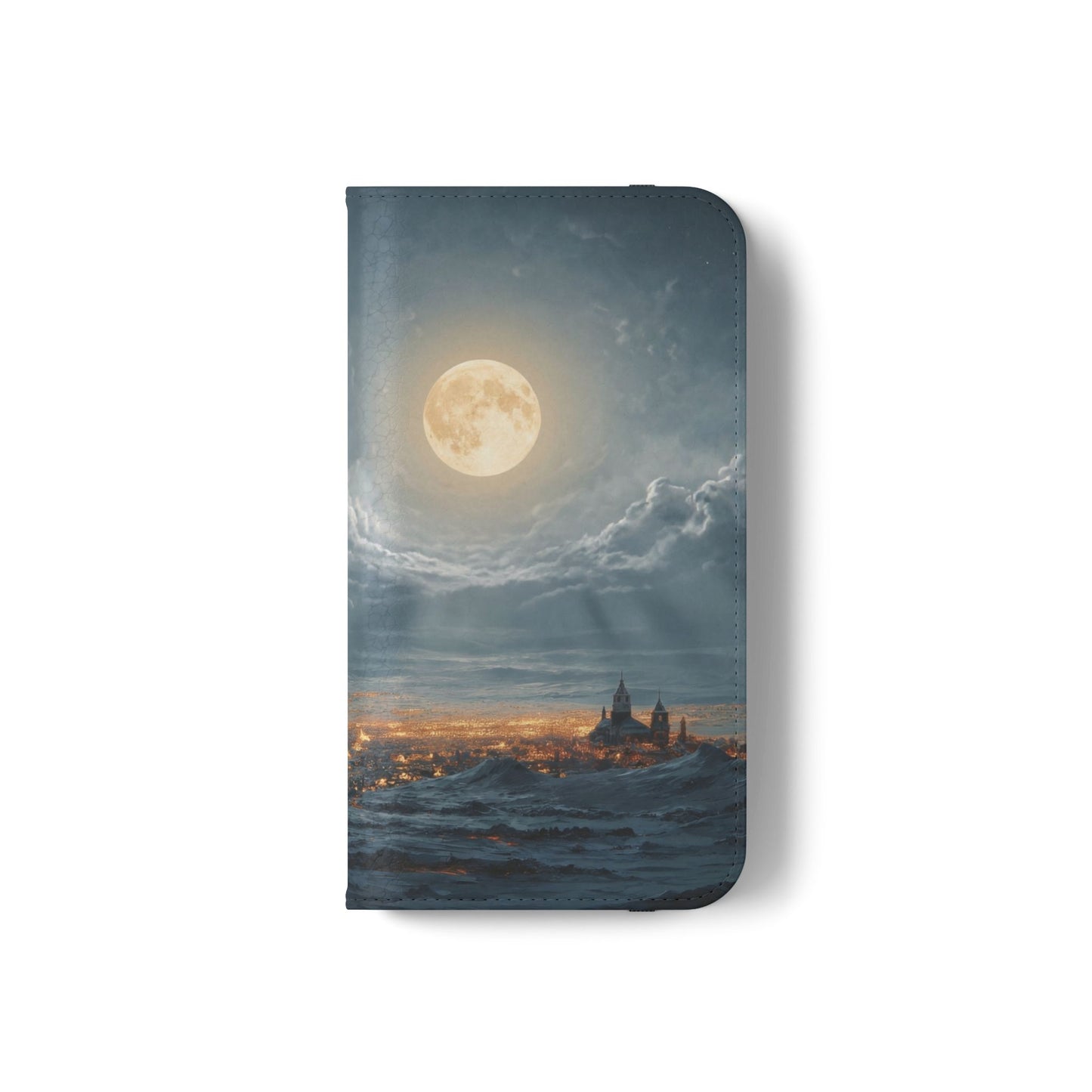 Moonlit Sleigh Flip Cases – Northern Lights Winter Journey