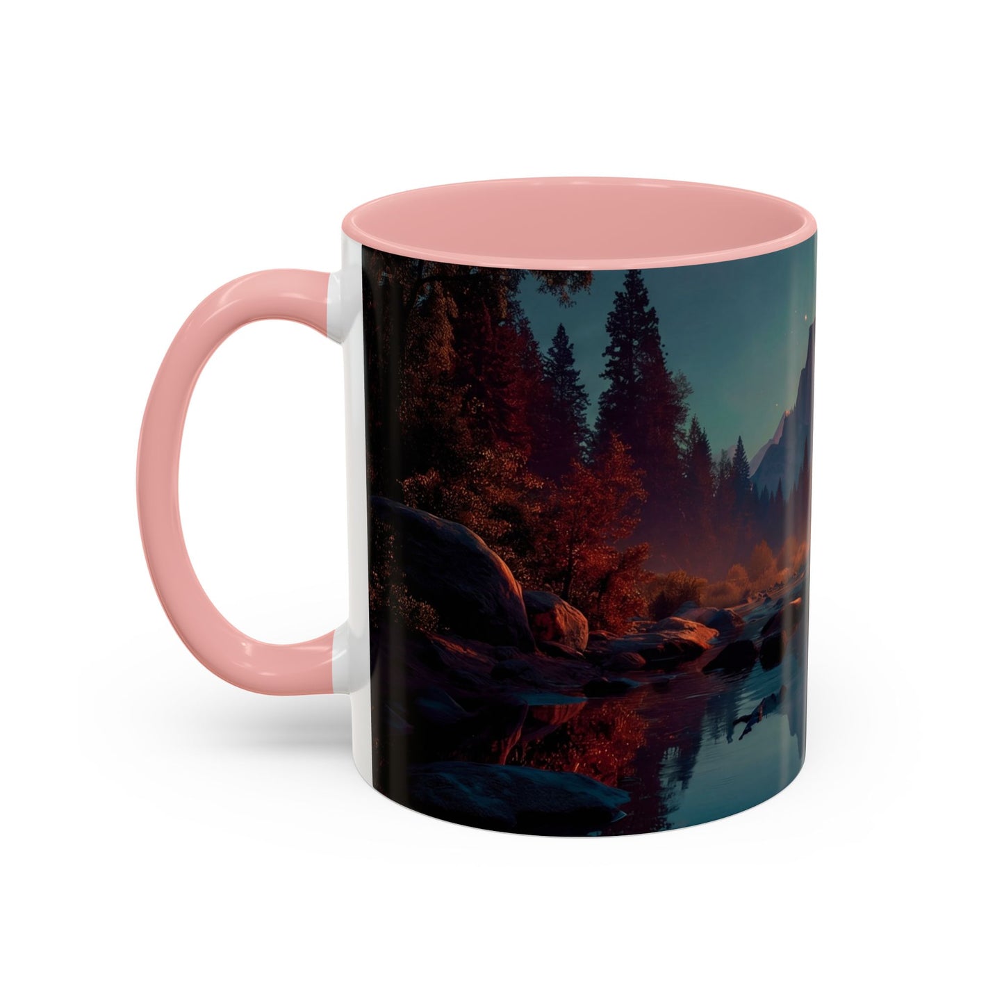 Celestial Reflections Accent Coffee Mug (11, 15oz) – Half Dome’s Starlit Mirror