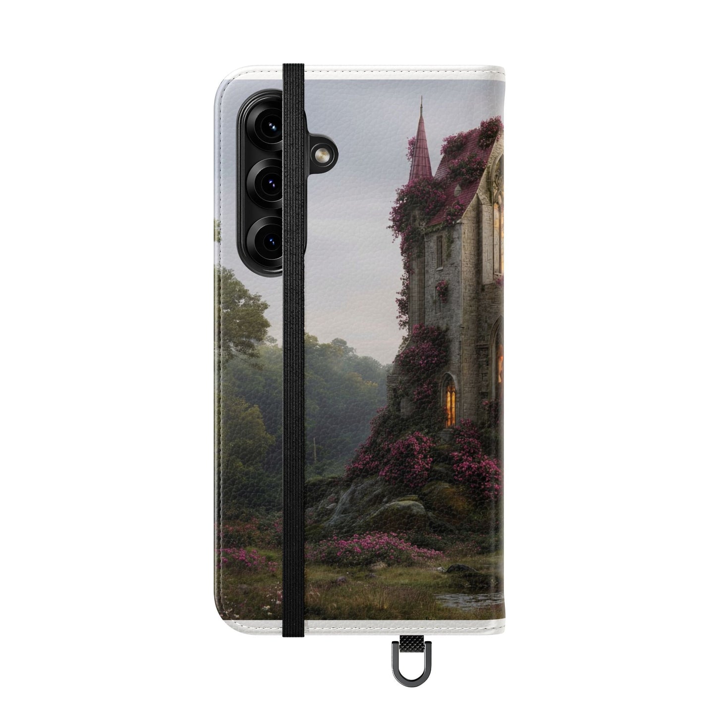 Blossom Spire Flip Cases – Pink Ivy Gothic Castle Cover