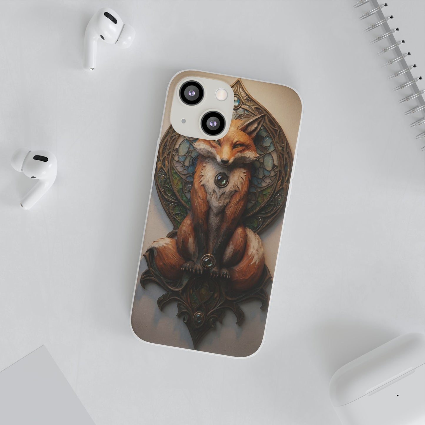 Fox Sentinel Flexi Cases – Amber Glaze and Stained Glass Reverie