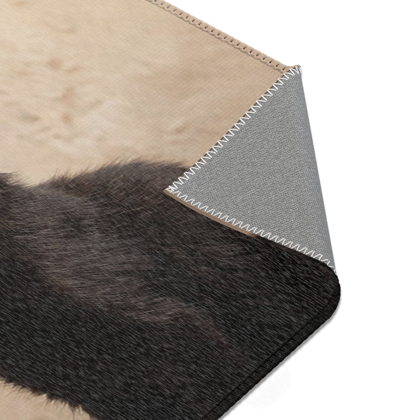 Two Black Kittens Heart Rug – Soft Velvet Love Token