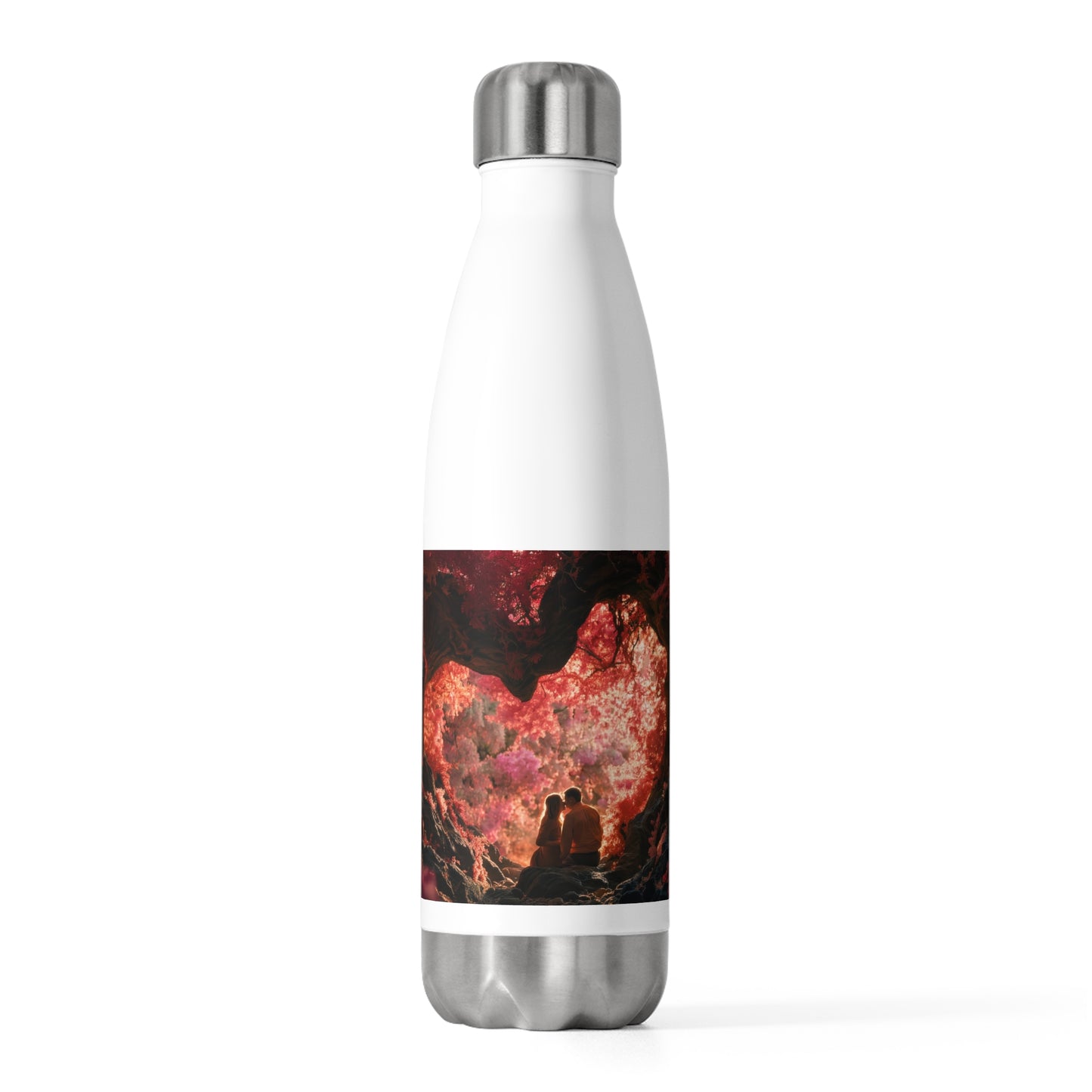 Crimson Canopy Love Bottle – Sunset Forest Embrace