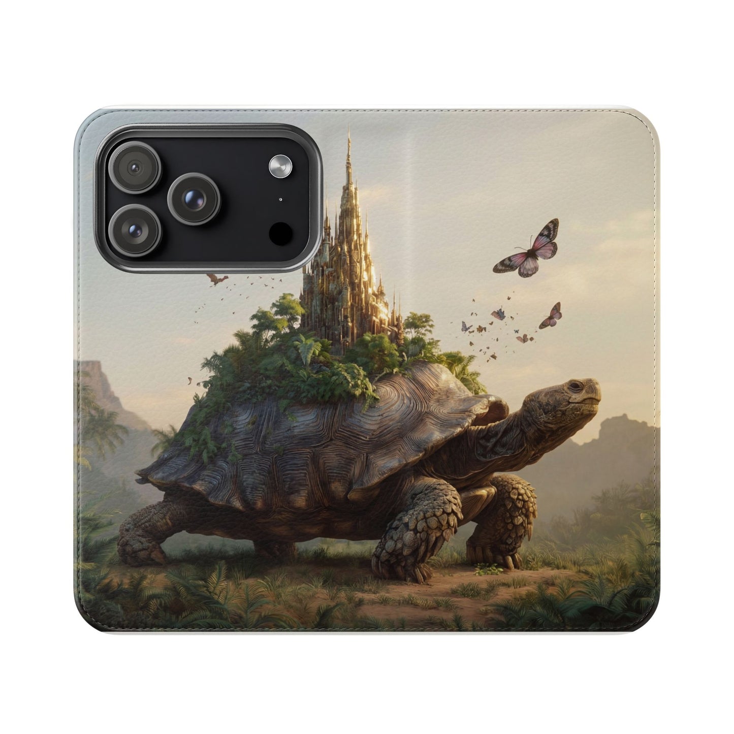 Castle Turtle Flip Cases – Golden Spire Jungle Guardian