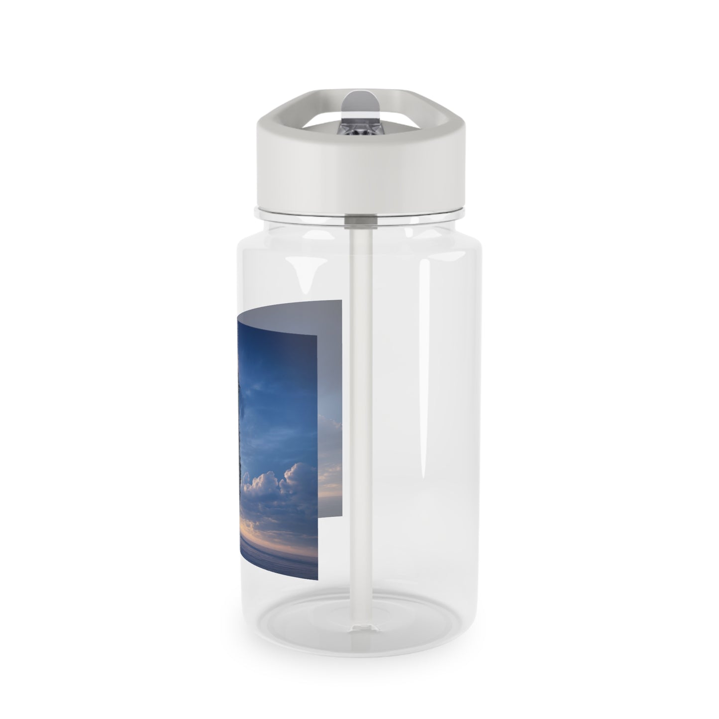 Towering Lighthouse Tritan Water Bottle – Beacon of the Twilight Sea