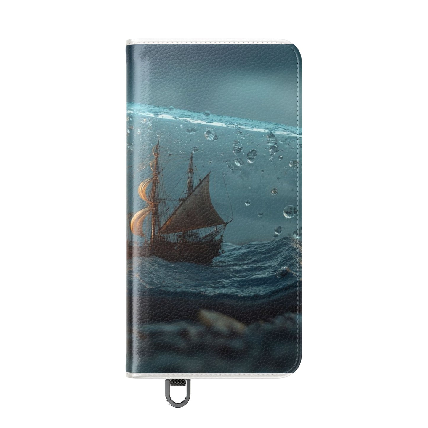 Storm-Struck Galleon Flip Cases – Lightning Inside Glass Bottle