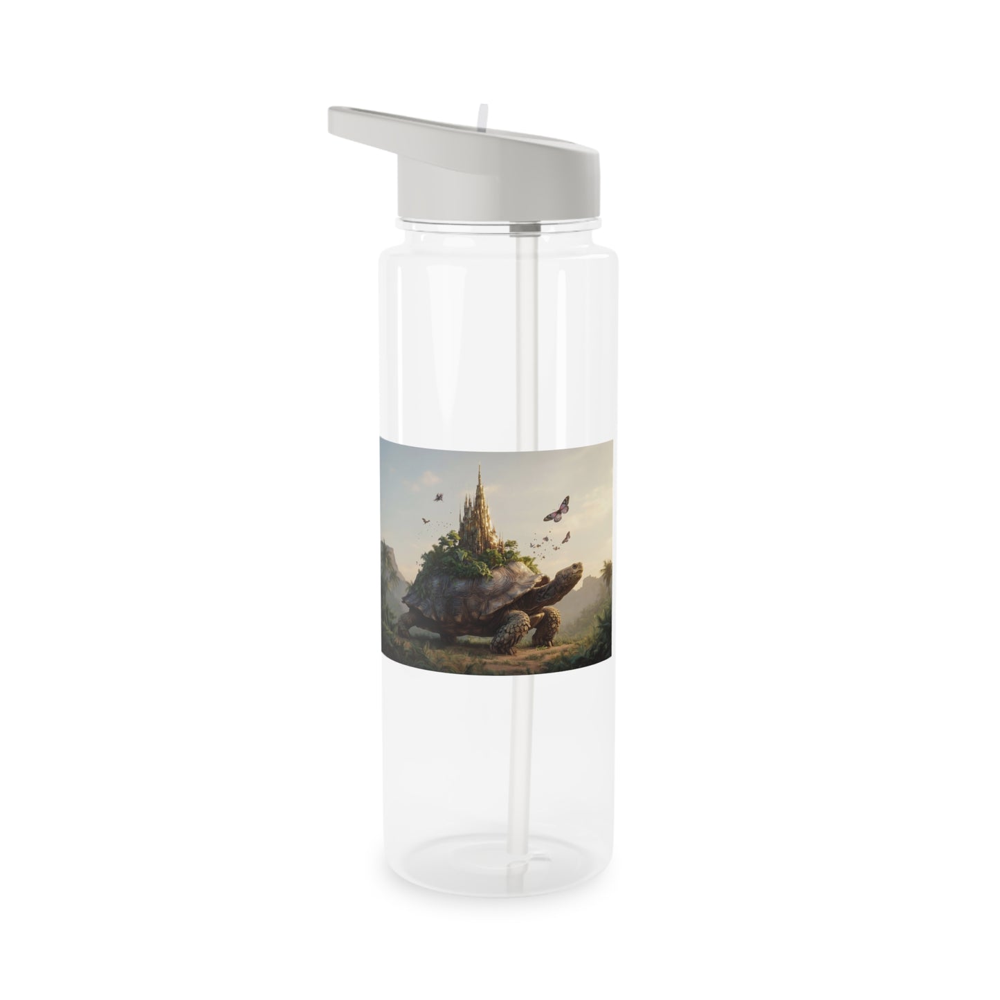 Turtle Kingdom Tritan Water Bottle – Golden Spire Forest Guardian