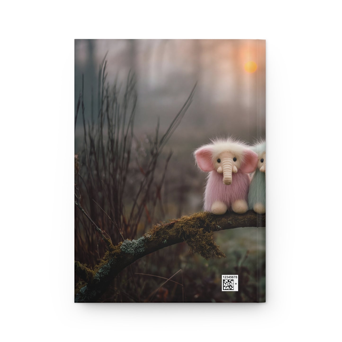 Three Furred Elephants Hardcover Journal Matte – Twilight Meadow Guardians