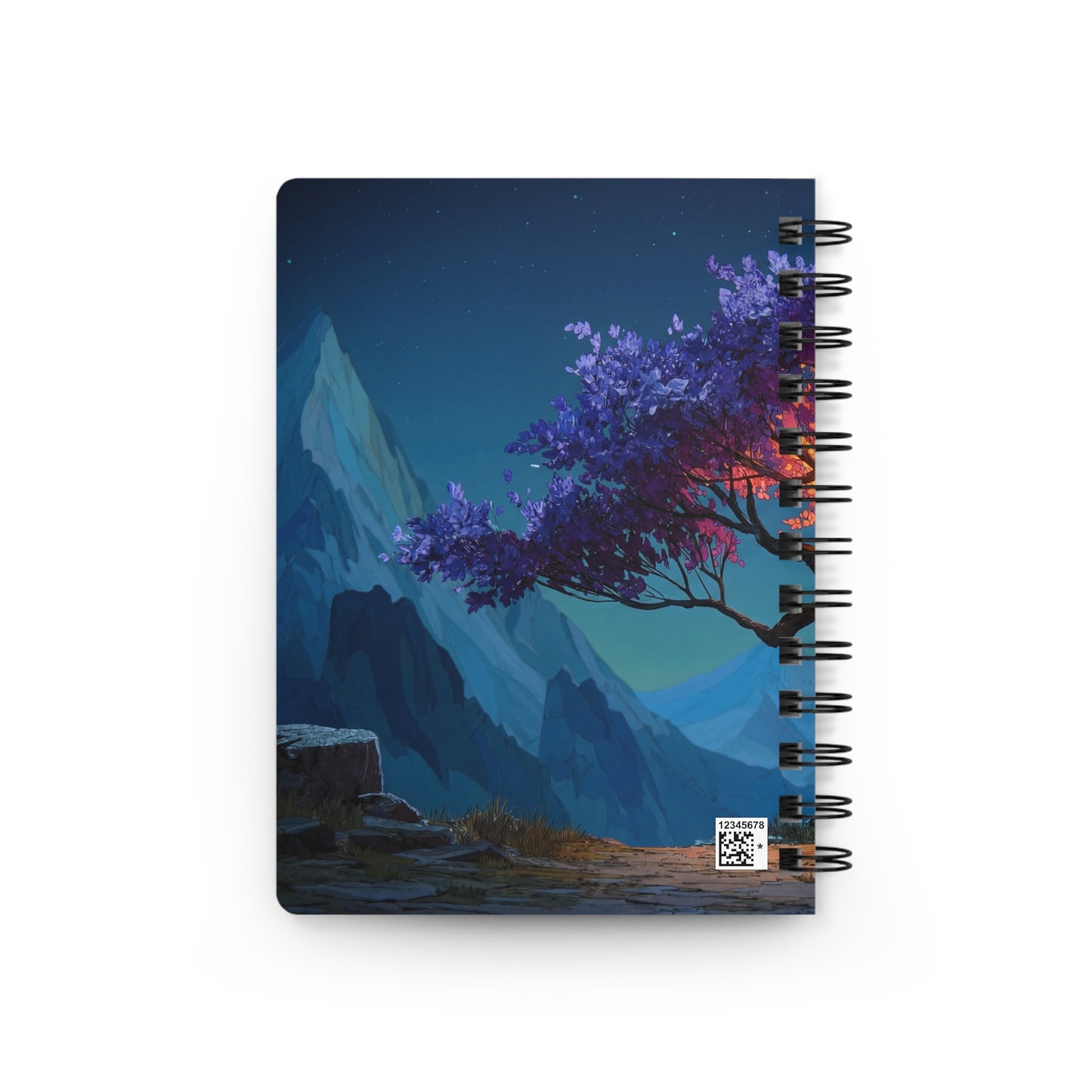 Celestial Tree Spiral Bound Journal – Twilight Bloom Dreamscape