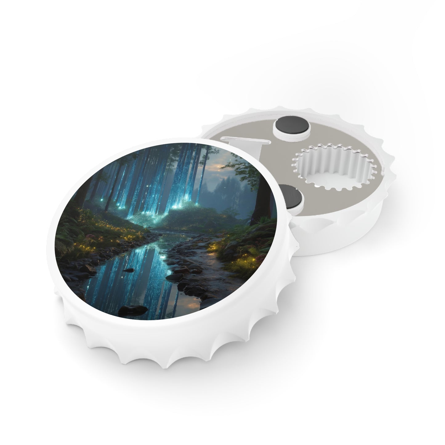 Celestial Waterfall Bottle Opener – Whispering Forest Dreamscape