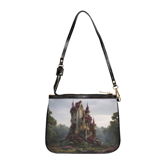 Rose-Clad Castle Shoulder Bag – Whispers of the Twilight Keep