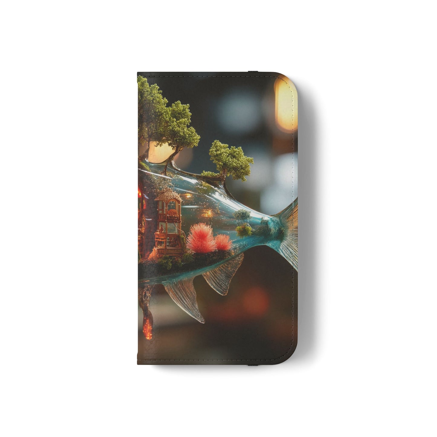 Forest Fish Flip Case – Liquid Glowwood Dreamscape