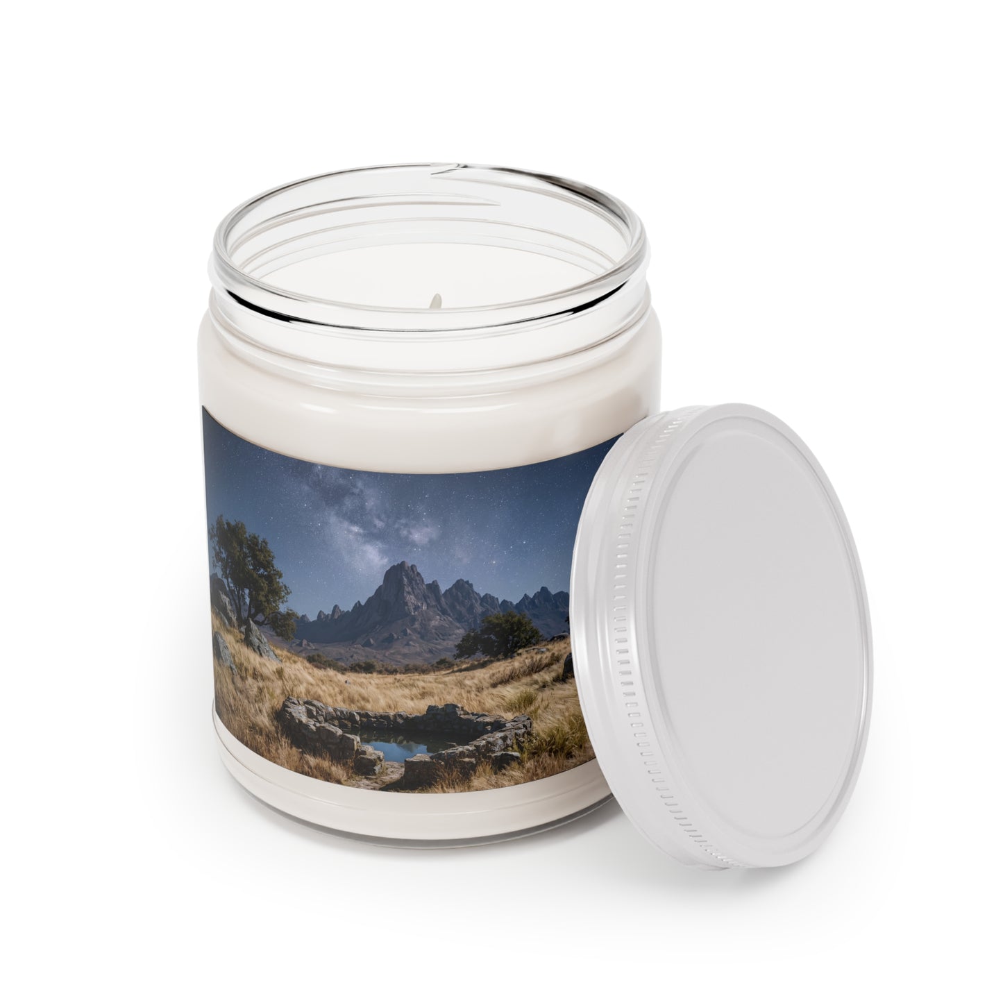 Celestial Well Scented Soy Candles with White Lid, 9oz – Starlit Mountain Sanctuary