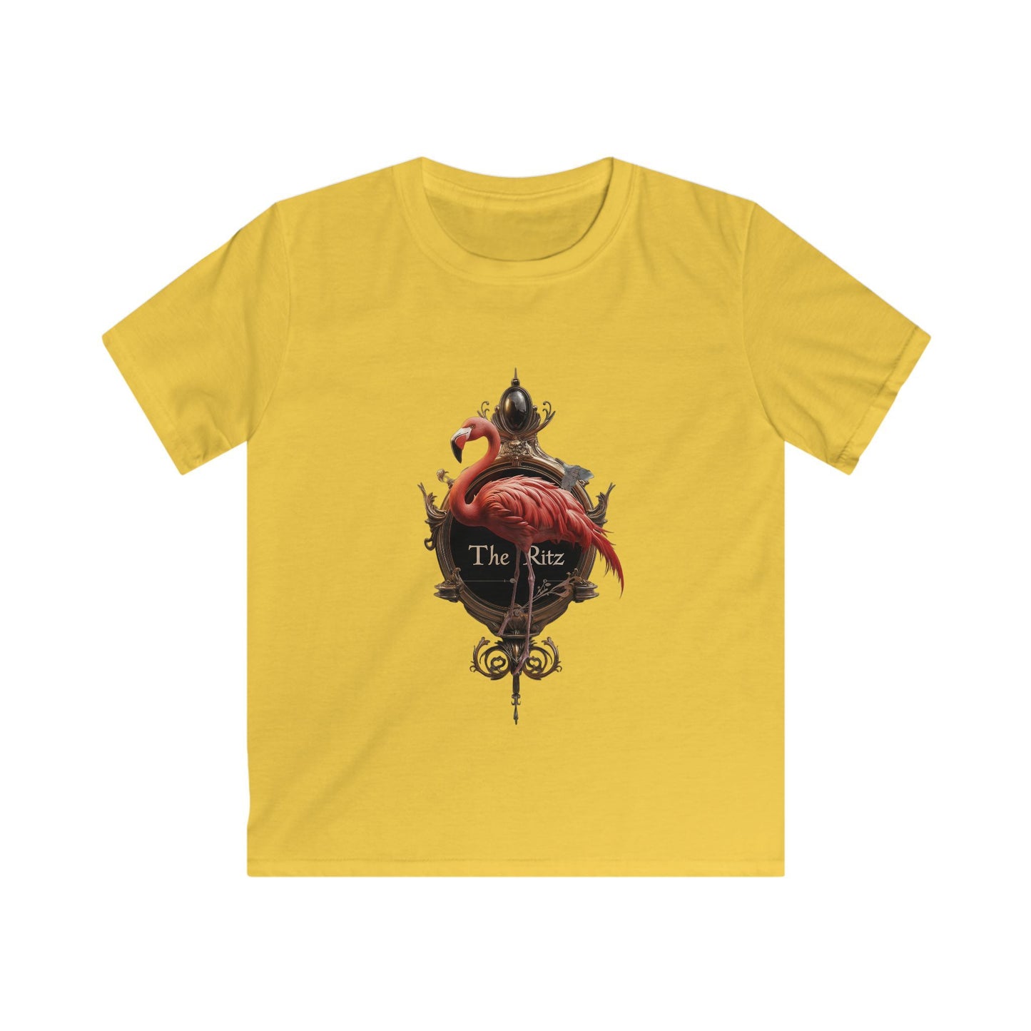 Flamingo Palace Kids Softstyle Tee – The Ritz Royal Crest