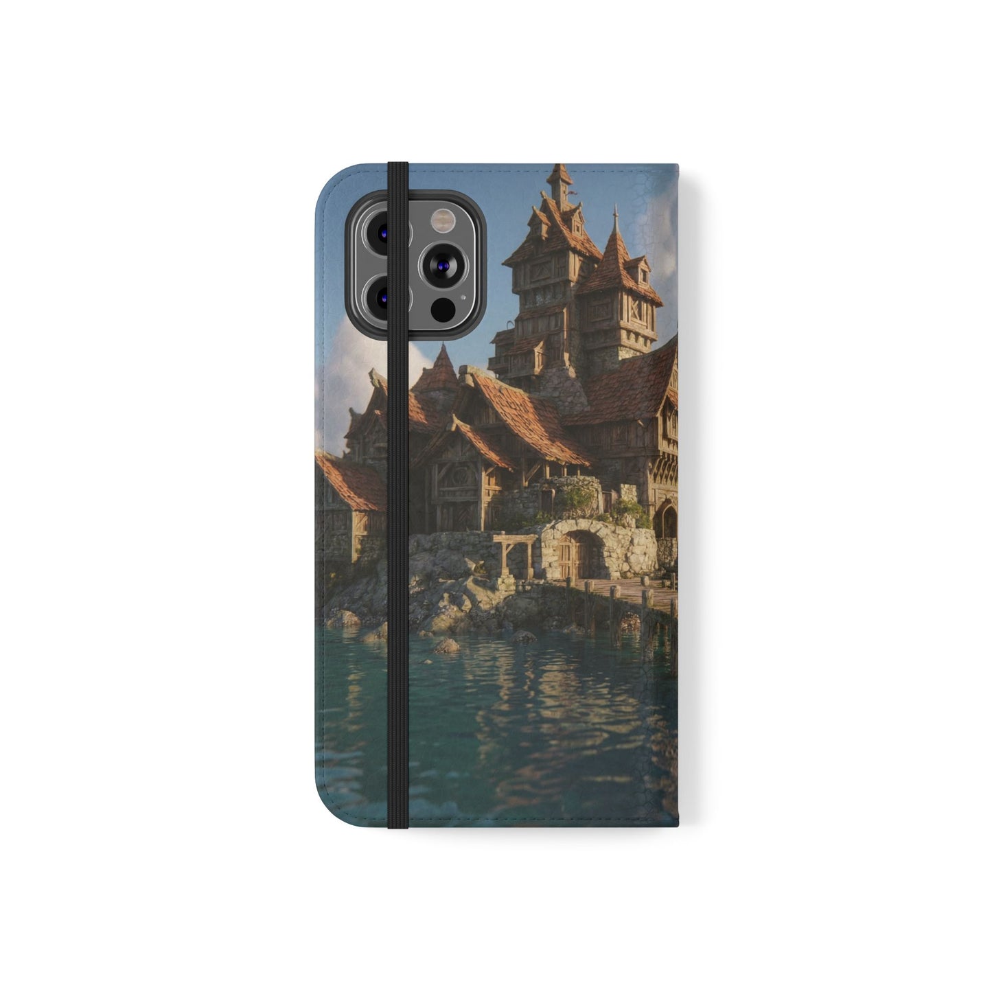 Cobblestone Harbor Flip Cases – Timber Town Seaside Walkway