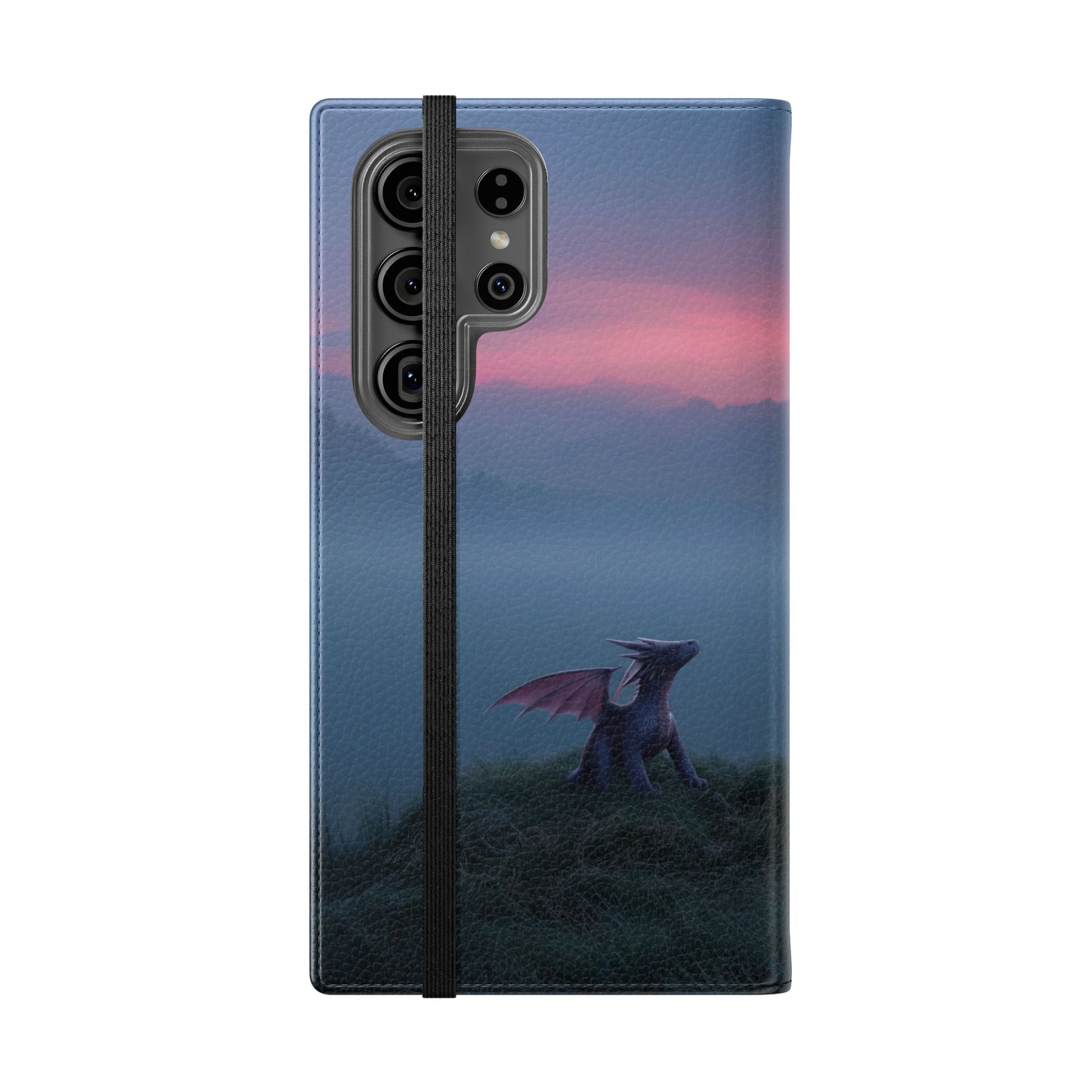 Silent Guardian Flip Cases – Misty Dawn Warrior and Dragon Companion
